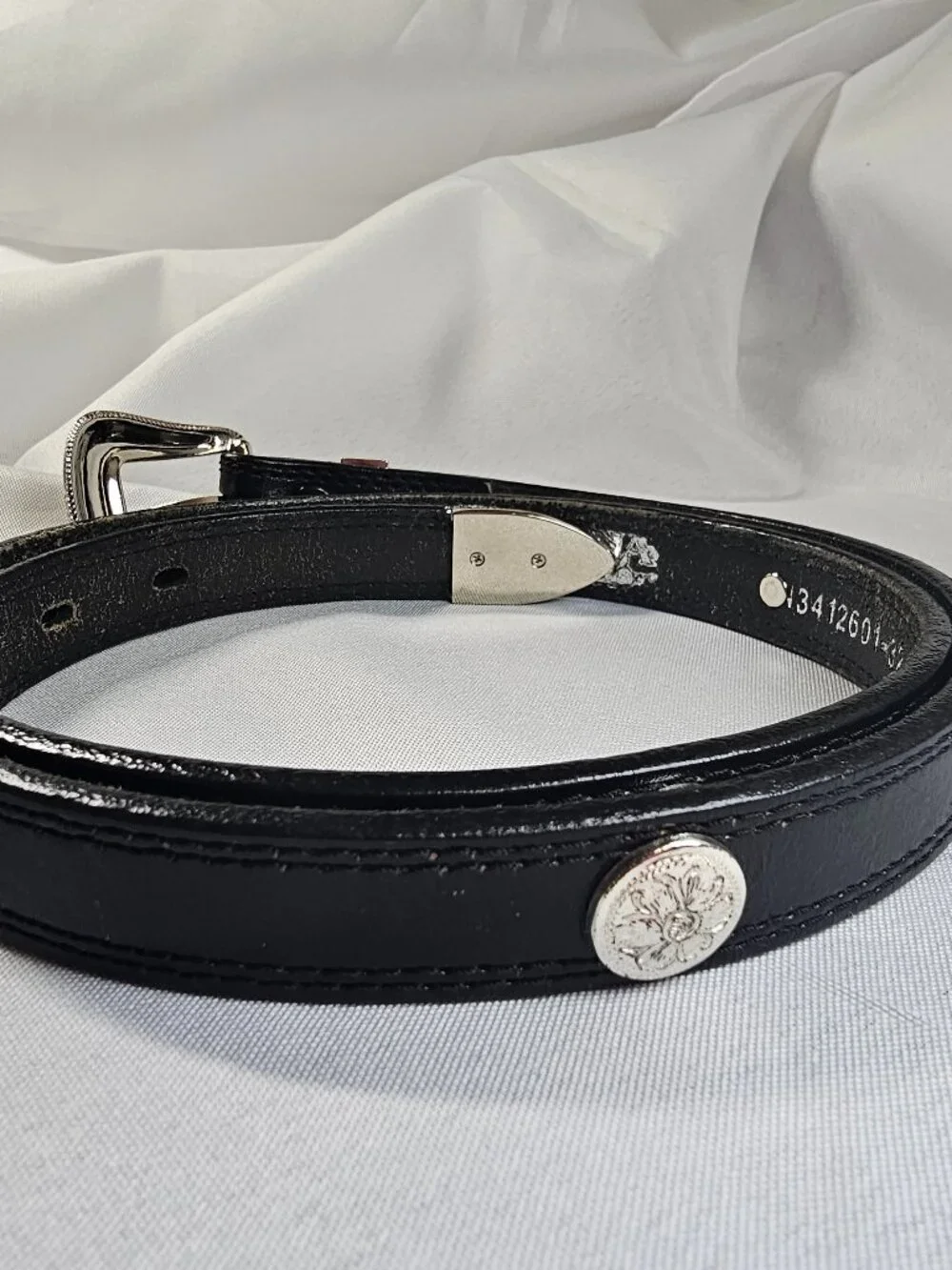 Nocona Women’s Black Leather Western Concho Belt Size 32